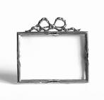 Fotolijstje met strik en kruisbanden - Lijst - .835 zilver, Antiek en Kunst