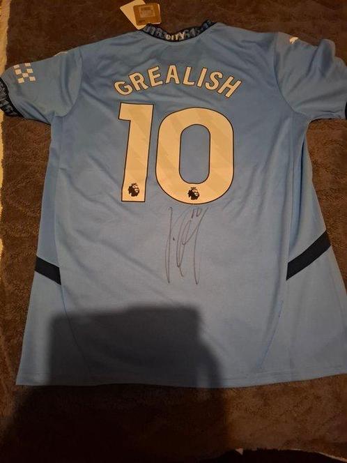 Manchester City - Premier League - Hand Signed Jack Grealish, Verzamelen, Overige Verzamelen