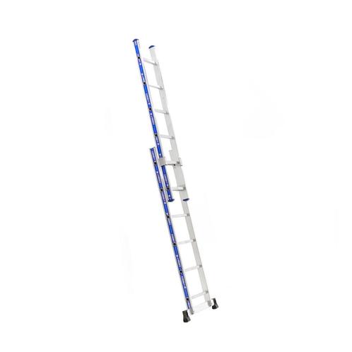 Gebruikte Opsteekladder 12 treden, Doe-het-zelf en Bouw, Ladders en Trappen, Gebruikt, Ophalen of Verzenden