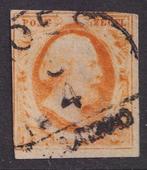 Nederland 1852 - Goes C-I (RRR) halfrondstempel op 15 cent, Postzegels en Munten, Gestempeld