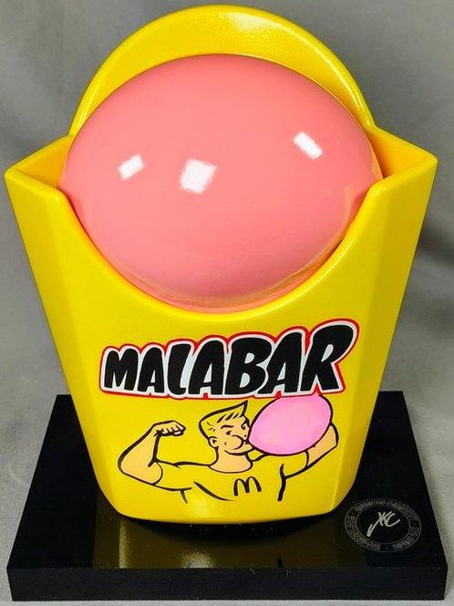 XTC Artist - Mc Malabar Jaune et rose 19cm, Antiek en Kunst, Kunst | Schilderijen | Modern