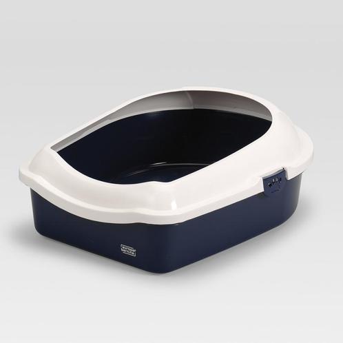 Duvo Cat toilet Navy 43x56x14cm, Animaux & Accessoires, Bacs à litière