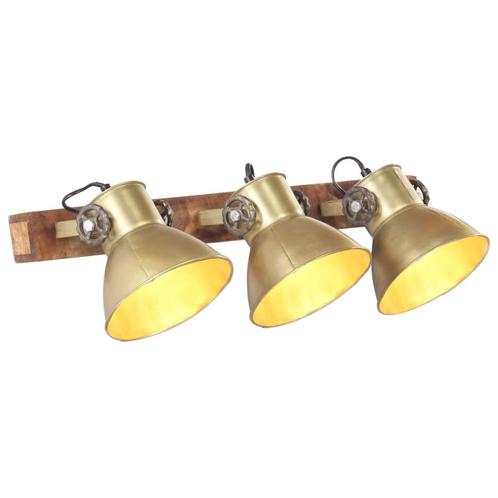 vidaXL Wandlamp industrieel E27 65x25 cm messingkleurig, Maison & Meubles, Lampes | Autre, Envoi