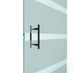 T-greep voor glazen deur ø 19mm - L: 300x200mm - Zwart, Doe-het-zelf en Bouw, Verzenden, Nieuw