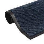 vidaXL Droogloopmat rechthoekig getuft 90x150 cm blauw, Verzenden, Nieuw