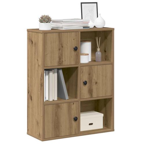 vidaXL Boekenkast 60x24x76,5 cm bewerkt hout artisanaal, Huis en Inrichting, Kasten | Boekenkasten, Nieuw, Verzenden