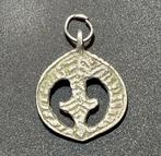 Médiéval, époque des Croisés Argent Pendentif lunaire de