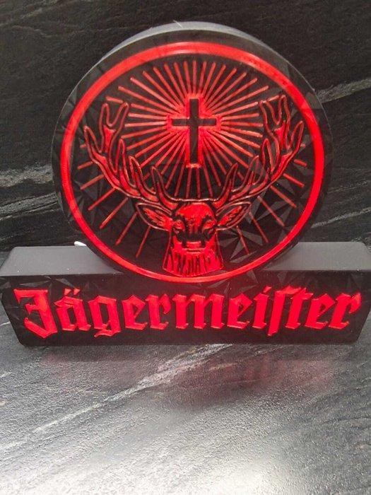 Jägermeister – Lumineus cartel USB met verlichte basis -, Antiek en Kunst, Antiek | Wandborden en Tegels