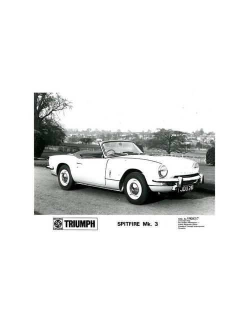 1967 TRIUMPH SPITFIRE MK 3 PERSFOTO, Livres, Autos | Brochures & Magazines, Enlèvement ou Envoi