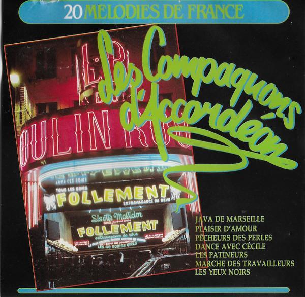 Les Compagnons DAccordéon - 20 Melodies De France, CD & DVD, CD | Pop, Envoi