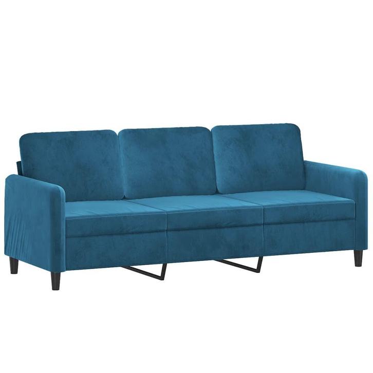 Blauwe 3-zitsbank 180cm | Retour Deal | 40% Korting!, Huis en Inrichting, Zetels | Zetels, 200 tot 250 cm, 75 tot 100 cm, Nieuw