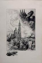 Albert Robida (1848-1926) - Senlis - Hand-signed, Antiek en Kunst, Antiek | Overige Antiek