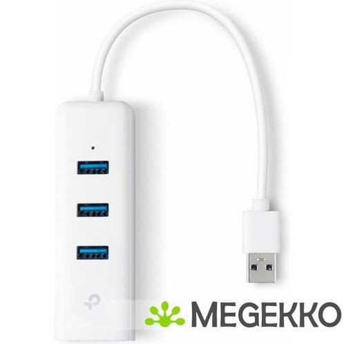TP-LINK 3-Port USB 3.0 Hub Gigabit Ethernet Adapter, Computers en Software, USB Sticks, Nieuw, Verzenden