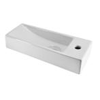 BWS Keramische Fontein Mini 38x14.5x8 cm (Kraangat Rechts), Doe-het-zelf en Bouw, Ophalen of Verzenden, Nieuw, Overige typen