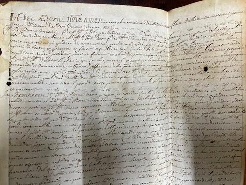 Italie - Document - Venezia, Atto notarile in pergamena per, Verzamelen, Film en Tv