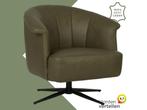 Leren draaifauteuil Embrace - Rancho Green (olijf/groen) -, Huis en Inrichting, Fauteuils, Eigentijds, Klassiek, Modern, Romantisch