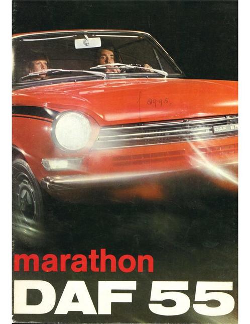 1971 DAF 55 MARATHON BROCHURE NEDERLANDS, Boeken, Auto's | Folders en Tijdschriften, Ophalen of Verzenden