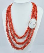 Bloedkoraal - Zilver, Verguld - Halsketting - CORALLO, Antiek en Kunst