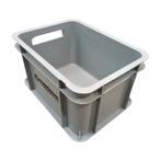 Stapelbak 395x295x220 mm PP grijs gebruikt, Zakelijke goederen, Ophalen of Verzenden