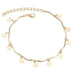 Fako Bijoux® - Enkelbandje - Enkelsieraad - Sterretjes &, Verzenden, Nieuw