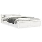 Bed Deal! Bedframe 120x200 Wit - 40% Korting!, Verzenden, Wit, Nieuw, Twijfelaar