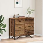 vidaXL Ladekast Oud Hout 91x35.5x74.5 cm Bewerkt Hout, Verzenden, Nieuw