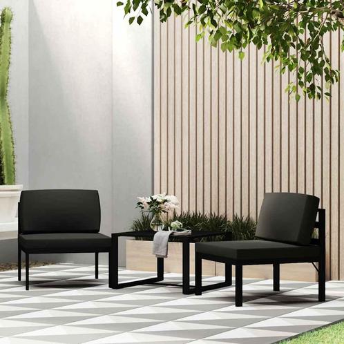 vidaXL Salontafel aluminium antraciet, Tuin en Terras, Tuinsets en Loungesets, Nieuw, Verzenden