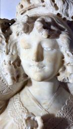 R. Parent (XIX°) - Buste, Dama con Capello di Pizzo • Opera, Antiek en Kunst