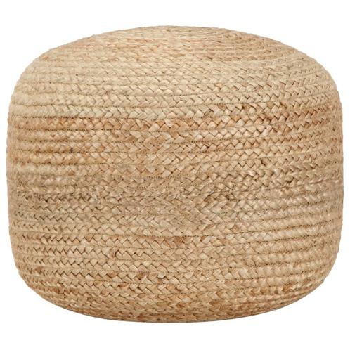 vidaXL Poef handgemaakt 45x30 cm jute, Huis en Inrichting, Zetels | Voetbanken en poefs, Nieuw, Verzenden