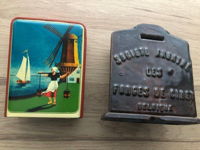 Geobra - Blikken speelgoeddoos - Novelty Money Boxes -, Antiek en Kunst, Antiek | Speelgoed