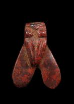 Oude Egypte, Nieuwe rijk Jasper Vliegen Amulet  (Zonder, Antiek en Kunst