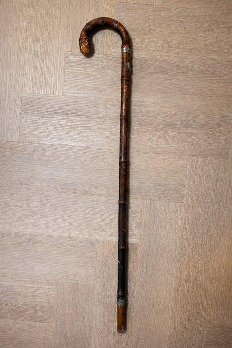 Wandelstok - Hout, Bamboe, Metaal, Antiek en Kunst, Antiek | Overige Antiek