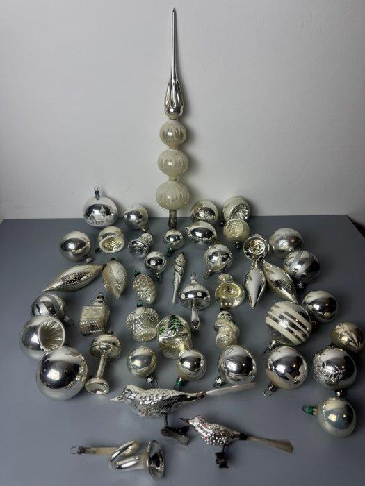 Kerstdecoratie (42) - Vintage en antieke zilveren Glazen, Diversen, Kerst