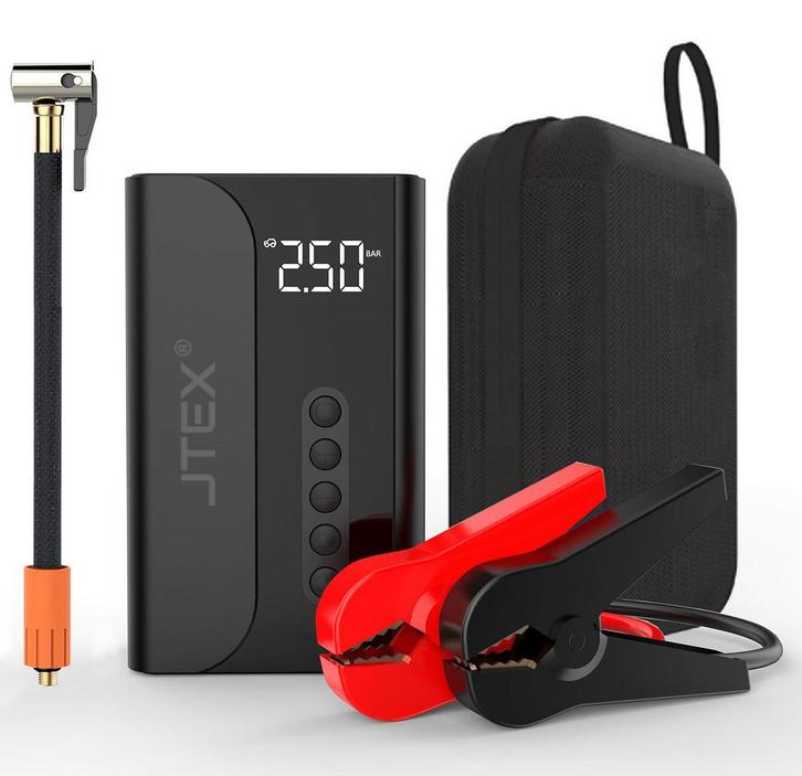Jumpstarter voor auto 5 in 1 + Compressor - Compressor bande, Autos : Divers, Tuning & Styling, Envoi