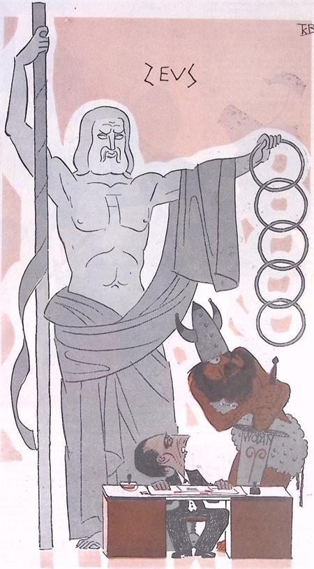 De Olympische Spelen in het land van Wodan (lijst optie), Antiek en Kunst, Kunst | Litho's en Zeefdrukken, Verzenden