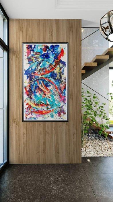 Luc Mora - Vision couleur - XXXL, Antiek en Kunst, Kunst | Schilderijen | Modern
