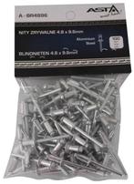ASTA Popnagels aluminium 4,8x9,6 mm | 100 stuks, Doe-het-zelf en Bouw, Nieuw, Ophalen of Verzenden