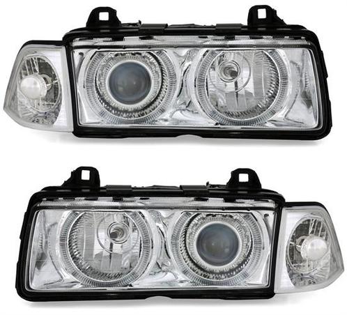 Xenon Look Koplampen met Angel Eyes voor BMW 3 Serie E36, Auto diversen, Tuning en Styling, Ophalen of Verzenden