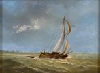 Abraham Hulk (1813-1897) - Zeilboot op Woelige Zee, Antiek en Kunst