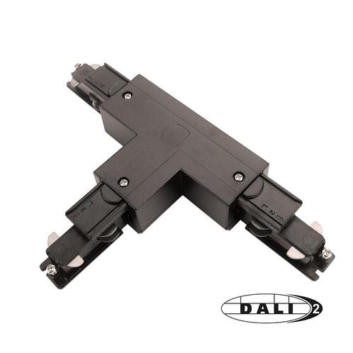 3-Fase Rail DALI T-Vorm Connector Right Inside Zwart, Huis en Inrichting, Lampen | Plafondlampen, Nieuw, Verzenden