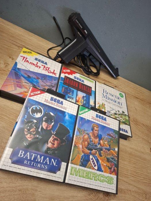 Sega - Master System - Lot of 5 vintage video games with, Games en Spelcomputers, Spelcomputers | Overige Accessoires