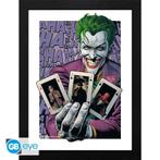 DC Comics The Joker Haha Cards Framed Print 30 x 40 cm, Ophalen of Verzenden
