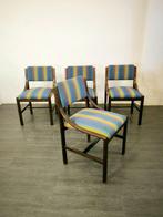 Stoel (4) - Hout, Textiel - Vier stoelen