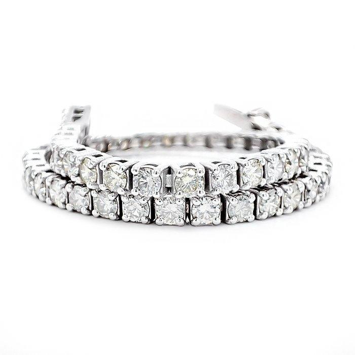 Zonder Minimumprijs - Armband - 14 karaat Witgoud - 5.60ct., Handtassen en Accessoires, Armbanden