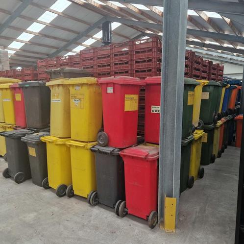 Partij afvalcontainers mix 120l en 240l gebruikt 240L, Huis en Inrichting, Woonaccessoires | Prullenbakken, Ophalen of Verzenden