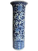 Vaas - Porselein - Rare Blue and White Trumpet Vase (61,5