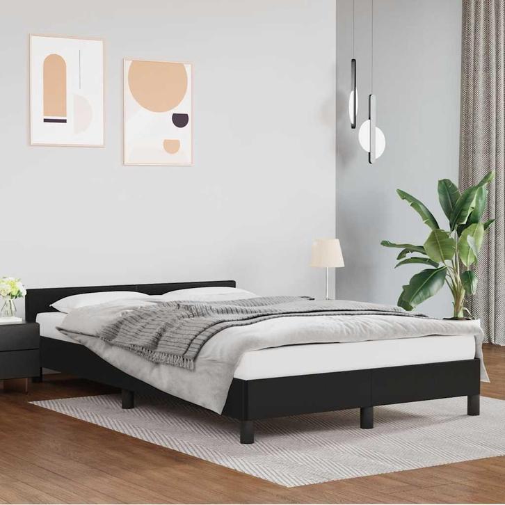 vidaXL Bedframe met hoofdeinde zonder matras 120x200 cm, Maison & Meubles, Chambre à coucher | Lits, Envoi
