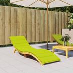 vidaXL Ligbedkussen 200x70x3 cm oxford stof heldergroen, Verzenden, Nieuw