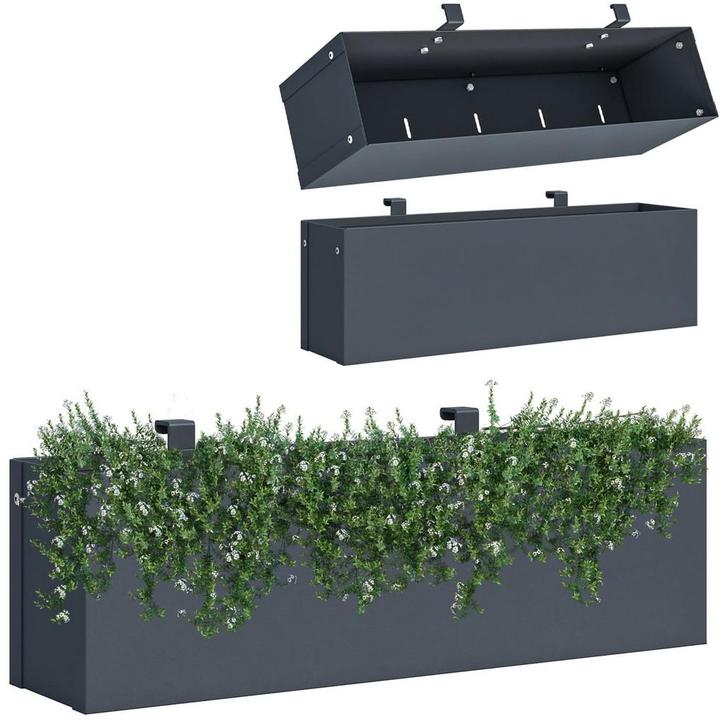 Kliko ombouw plantenbak 15cm hoog | Antraciet | Laatste S..., Jardin & Terrasse, Bacs à fleurs & Jardinières, Enlèvement ou Envoi