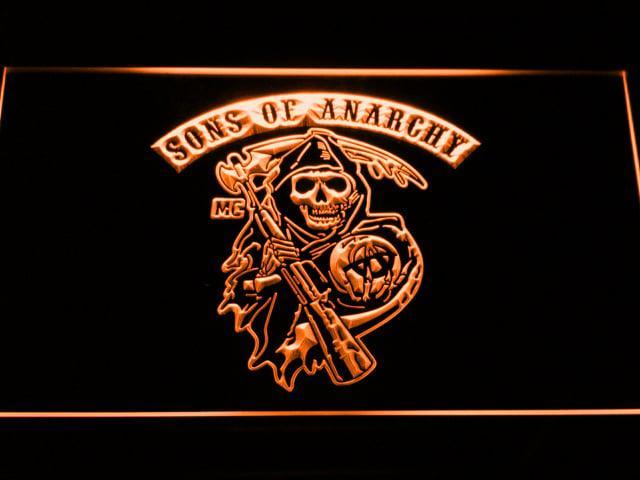 Sons of anarchy neon bord lamp LED cafe verlichting reclame, Huis en Inrichting, Lampen | Overige, Nieuw, Verzenden